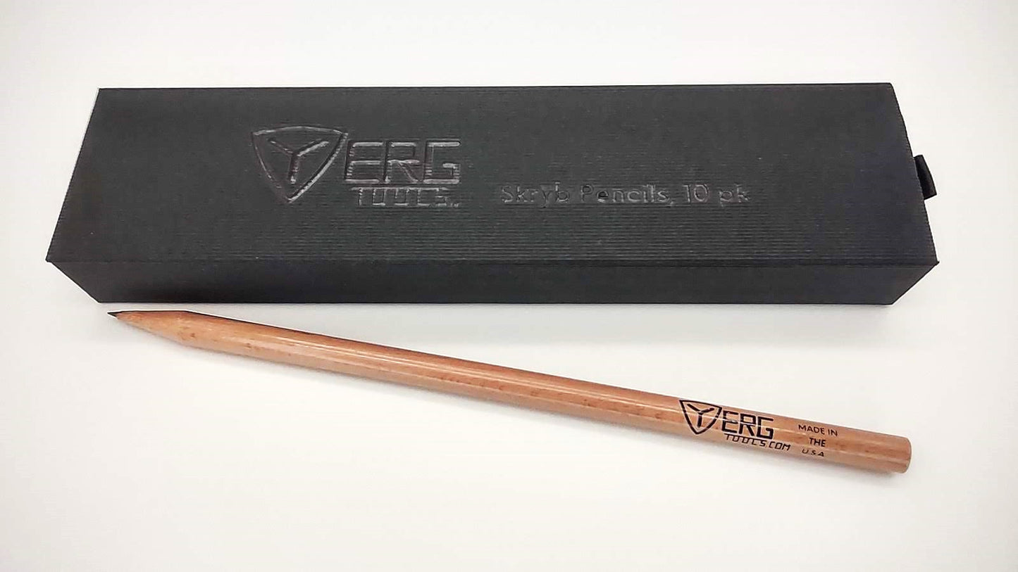 Yerg Skrȳb Replacement Wood Pencils (10 pk) - Made in U.S.A.
