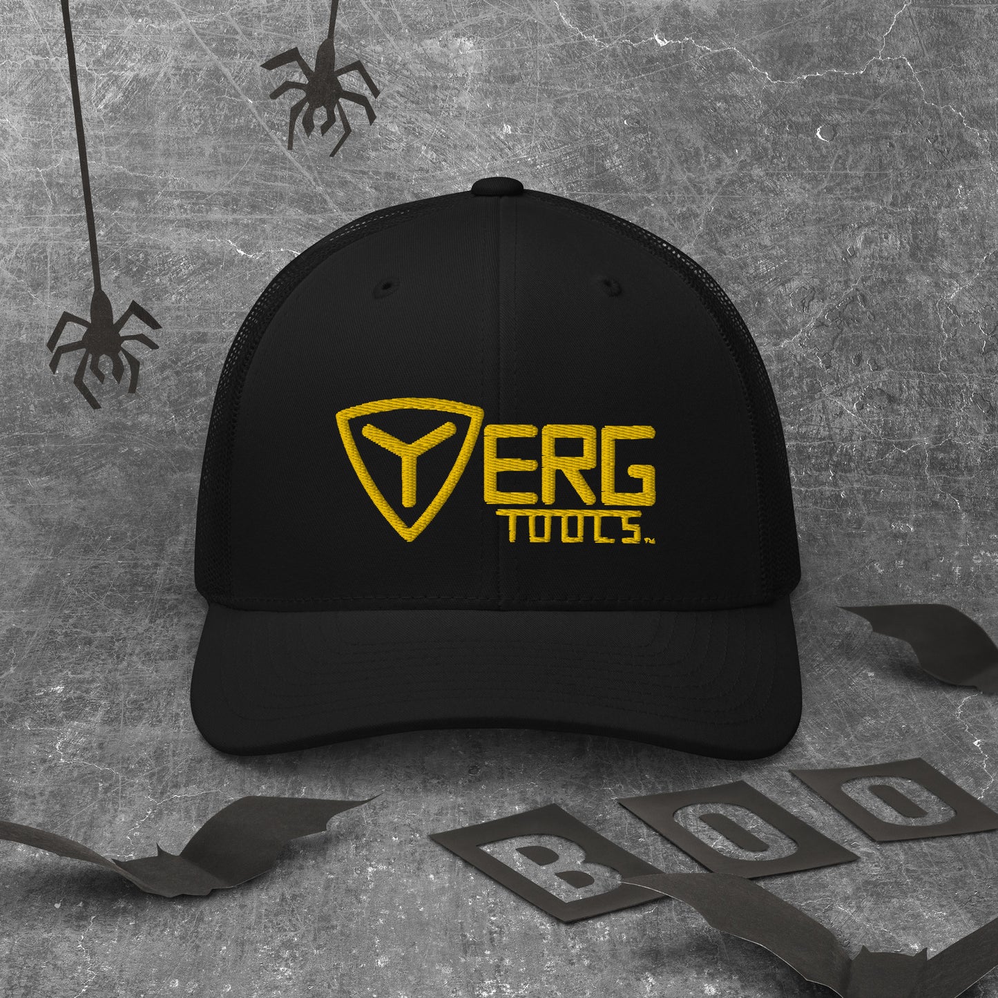 Yerg Tools Gold Logo Mesh Trucker Hat