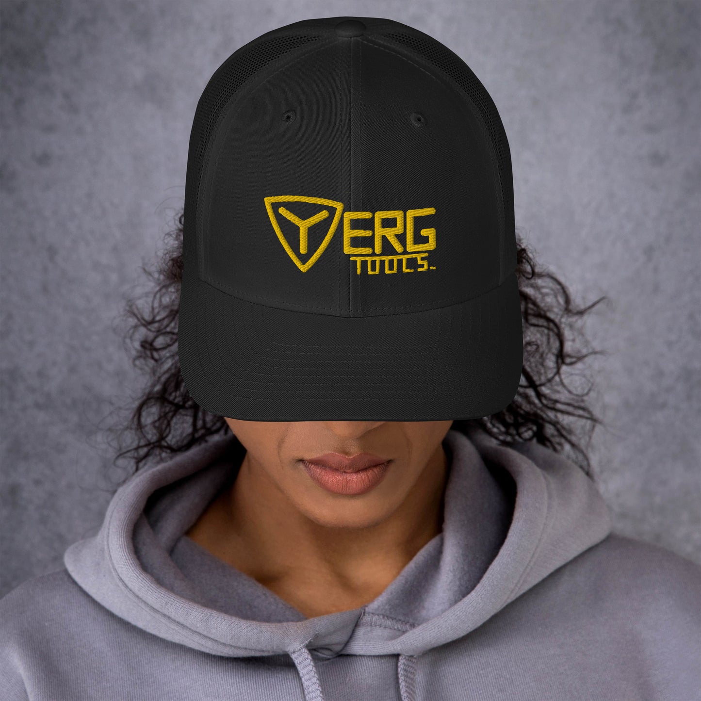 Yerg Tools Gold Logo Mesh Trucker Hat