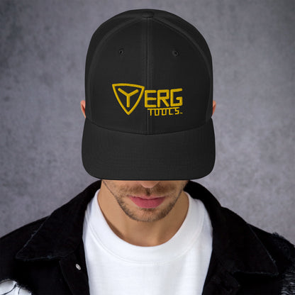 Yerg Tools Gold Logo Mesh Trucker Hat
