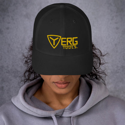 Yerg Tools Gold Logo Mesh Trucker Hat
