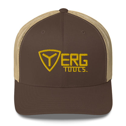 Yerg Tools Gold Logo Mesh Trucker Hat