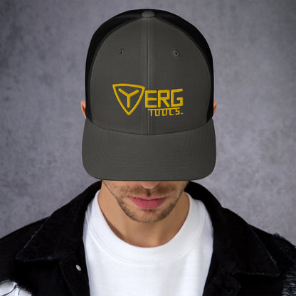 Yerg Tools Gold Logo Mesh Trucker Hat