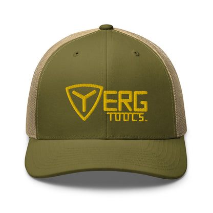 Yerg Tools Gold Logo Mesh Trucker Hat