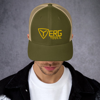 Yerg Tools Gold Logo Mesh Trucker Hat
