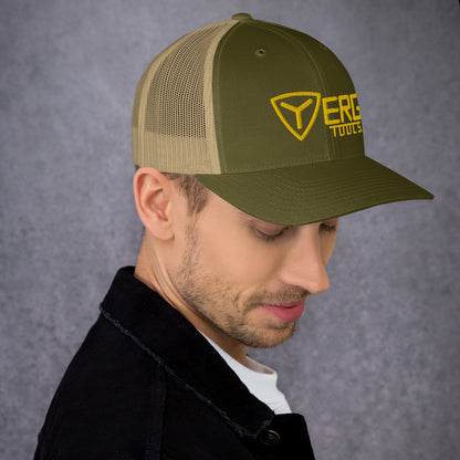 Yerg Tools Gold Logo Mesh Trucker Hat