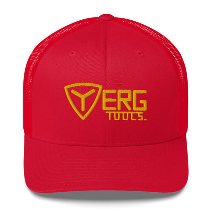 Yerg Tools Gold Logo Mesh Trucker Hat