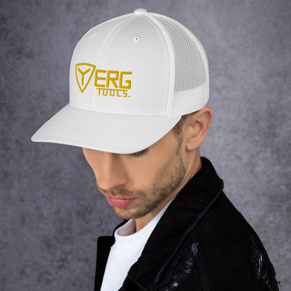 Yerg Tools Gold Logo Mesh Trucker Hat